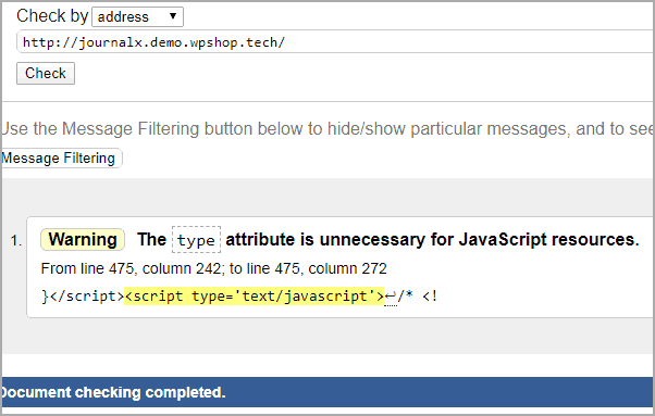 Правильный HTML код journalx
