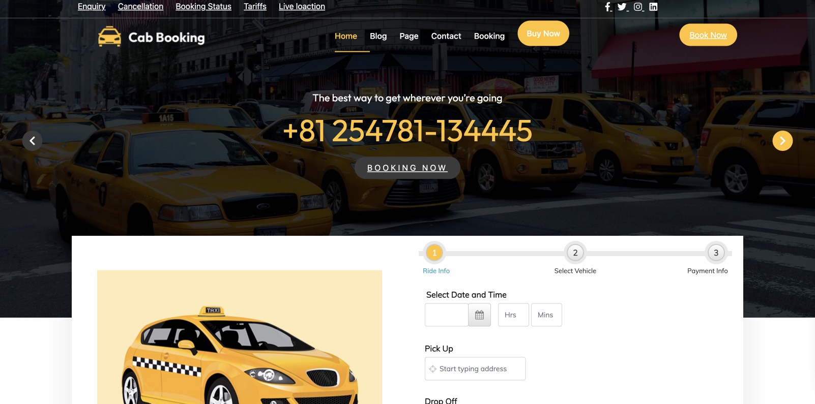 Бесплатный Taxi Booking для такси