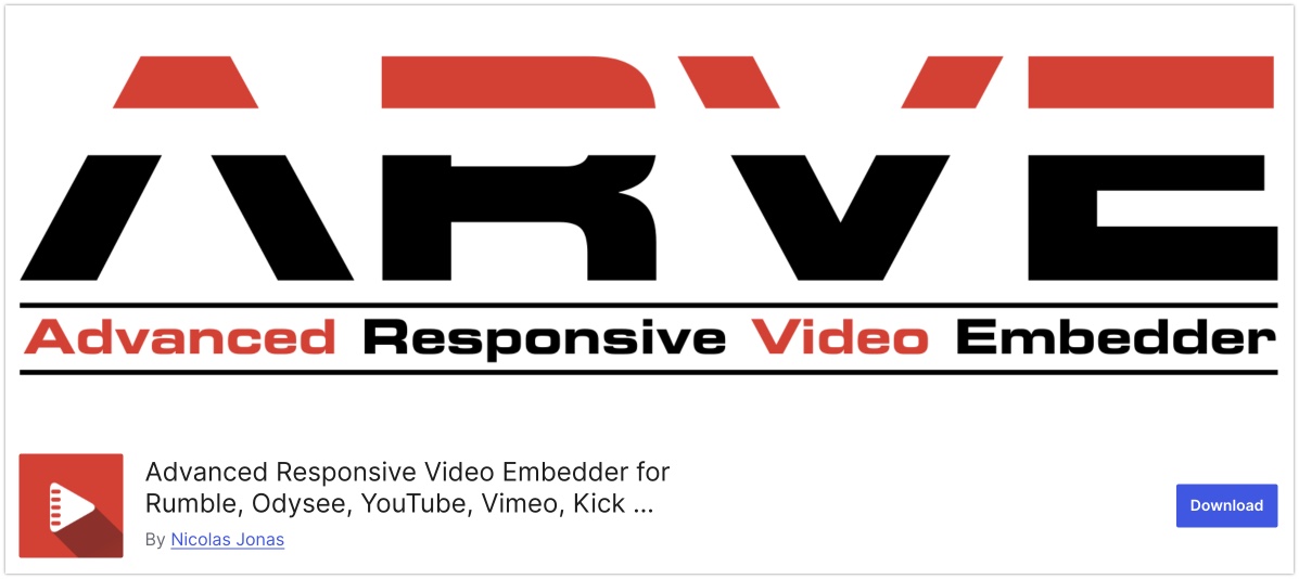 Advanced Responsive Video Embedder с поддержкой разных видеохостингов